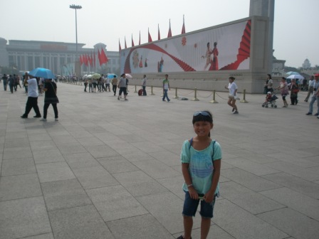 Kasen in Tiananmen Square